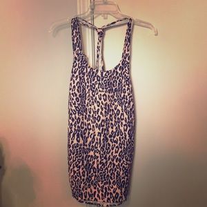 Pale pink open back halter